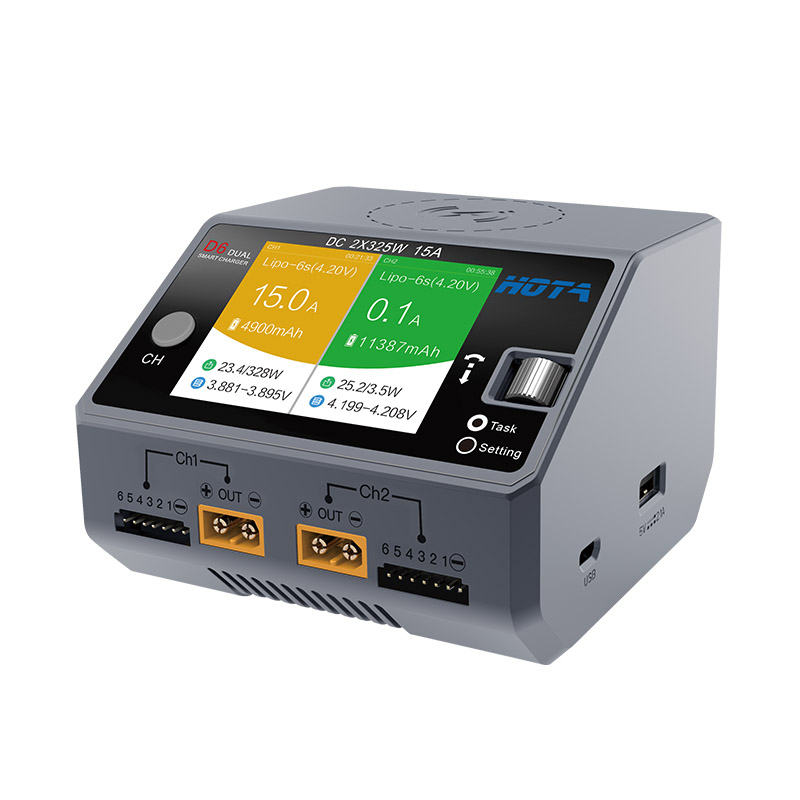 HOTA D6 Pro AC 200W / DC 650W  - Hota D6 Pro Dual Lipo Charger recension och pris
