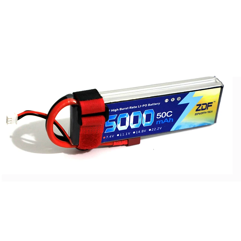 ZDF FPV 450 500 7.4V 11.1V 14. - 6S Lipo Battery 22.2V 5000Mah recension och pris