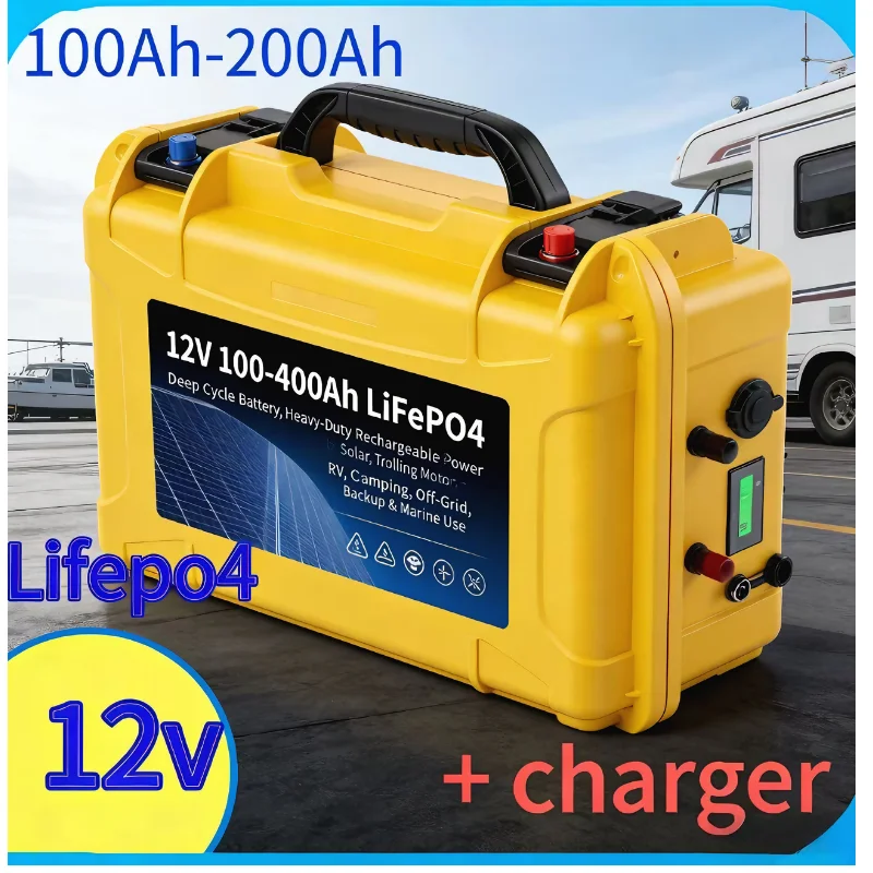 12V LiFePO4 100‑200Ah | Blueto - Lifepo4 12V 100Ah Bms Bluetooth recension och pris