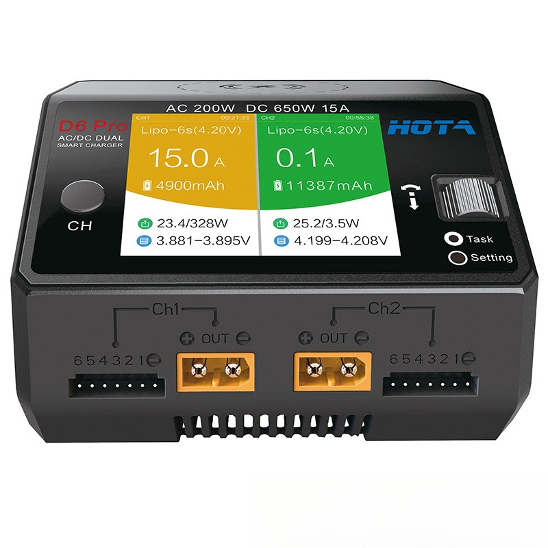 HOTA D6 Pro 650W 200W Dual Pow - Hota D6 Pro Dual Lipo Charger recension och pris