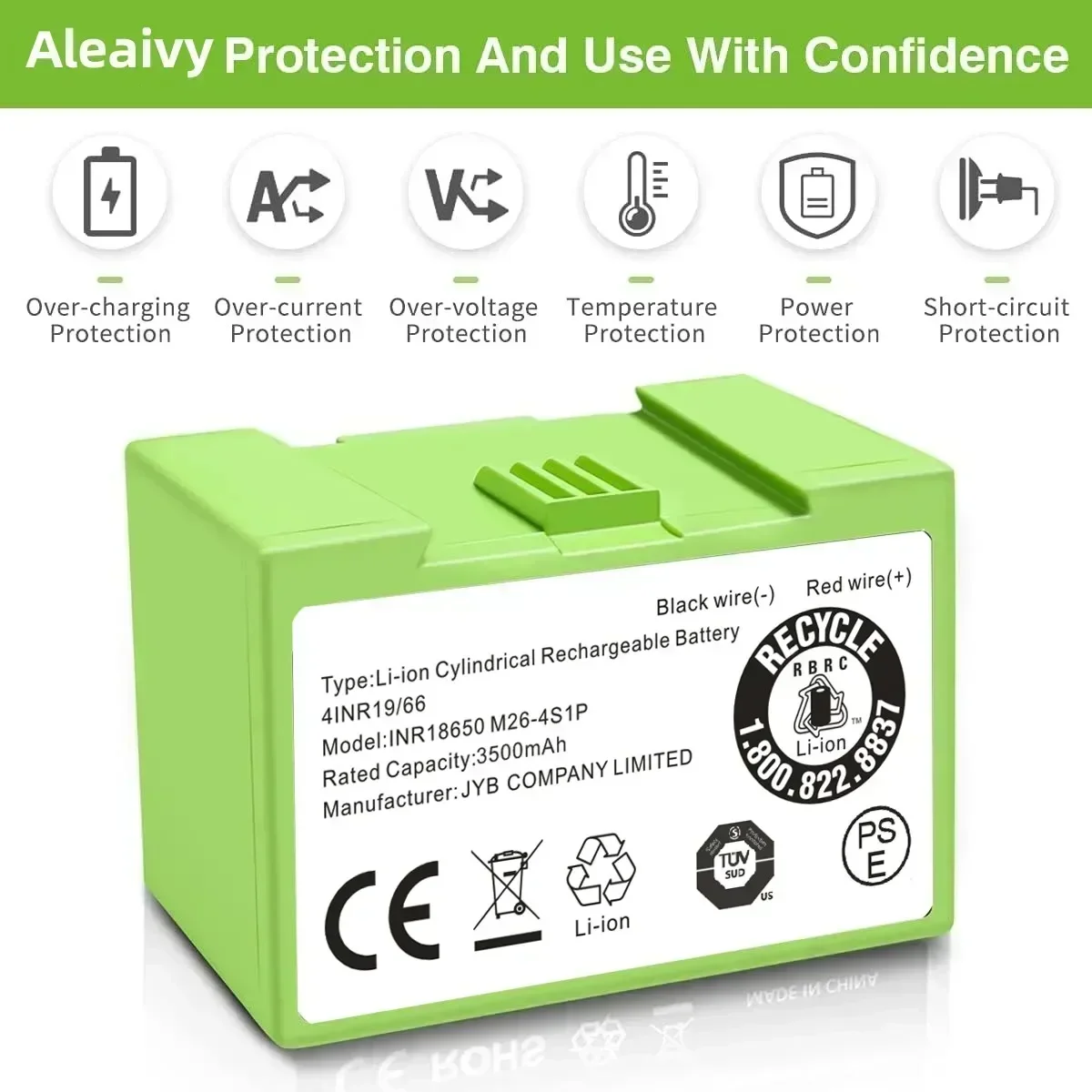 5000mAh I7 Battery Replacement - 4S Lipo Battery 14.8V 6000Mah recension och pris