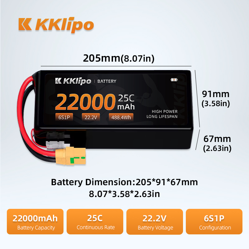 Manufacturing Production High  - Tattu 6S 22000Mah Lipo Battery recension och pris