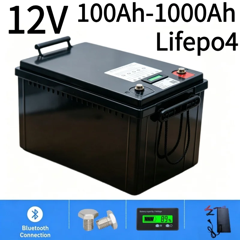 12V LiFePO4 Battery 100Ah-1000 - Lifepo4 12V 100Ah Bms Bluetooth recension och pris