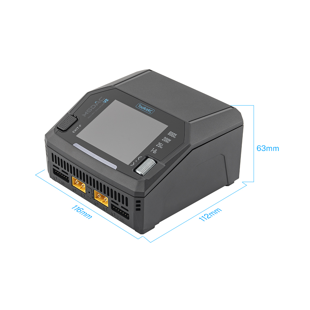 ToolkitRC M6DAC Pro AC300W M6D - Toolkitrc M6Dac Smart Charger recension och pris