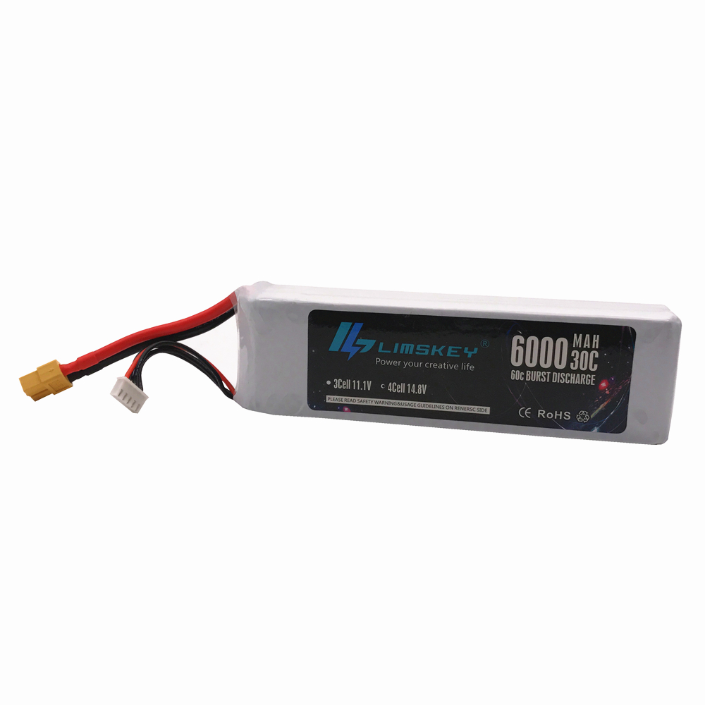 Lismkey 14.8V 6000mAh 30C Burs - 4S Lipo Battery 14.8V 6000Mah recension och pris
