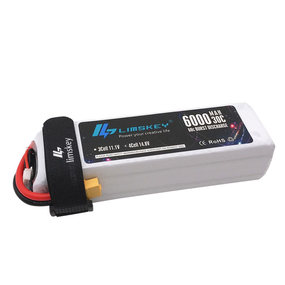 Lismkey 14.8V 6000mAh 30C Burs - 4S Lipo Battery 14.8V 6000Mah recension och pris