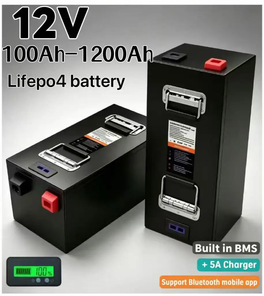 Batería de litio LiFePO4 12V g - Lifepo4 12V 100Ah Bms Bluetooth recension och pris
