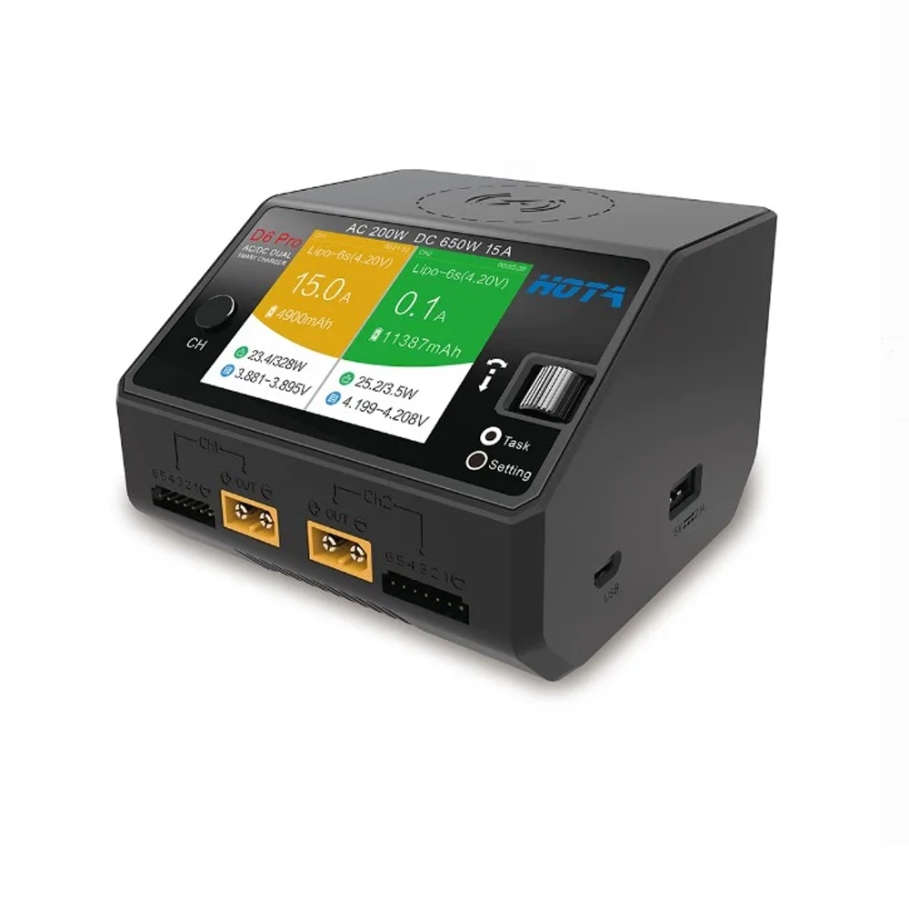 HOTA D6 Pro 200W AC 650W DC Du - Hota D6 Pro Dual Lipo Charger recension och pris
