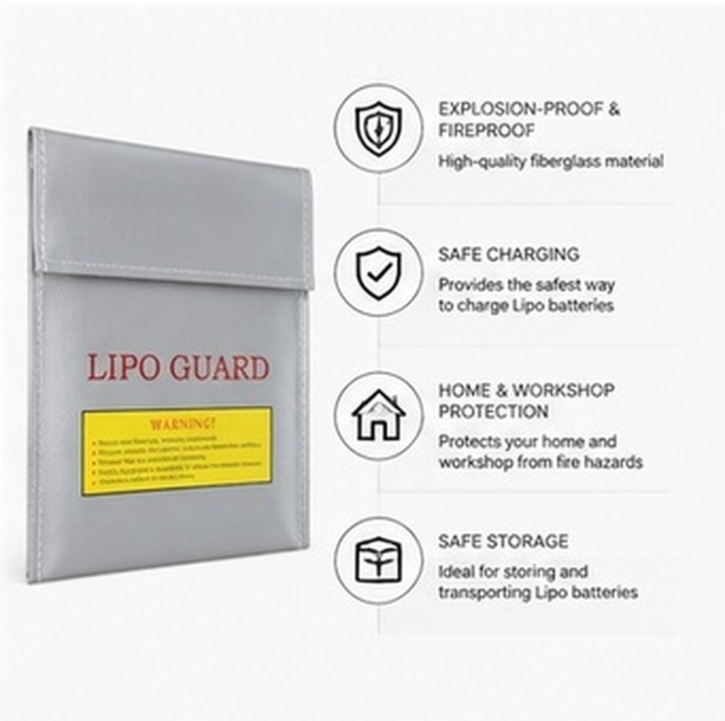 18x23cm Professional Rc Lipo B - Lipo Battery Fireproof Safety Charge Box recension och pris
