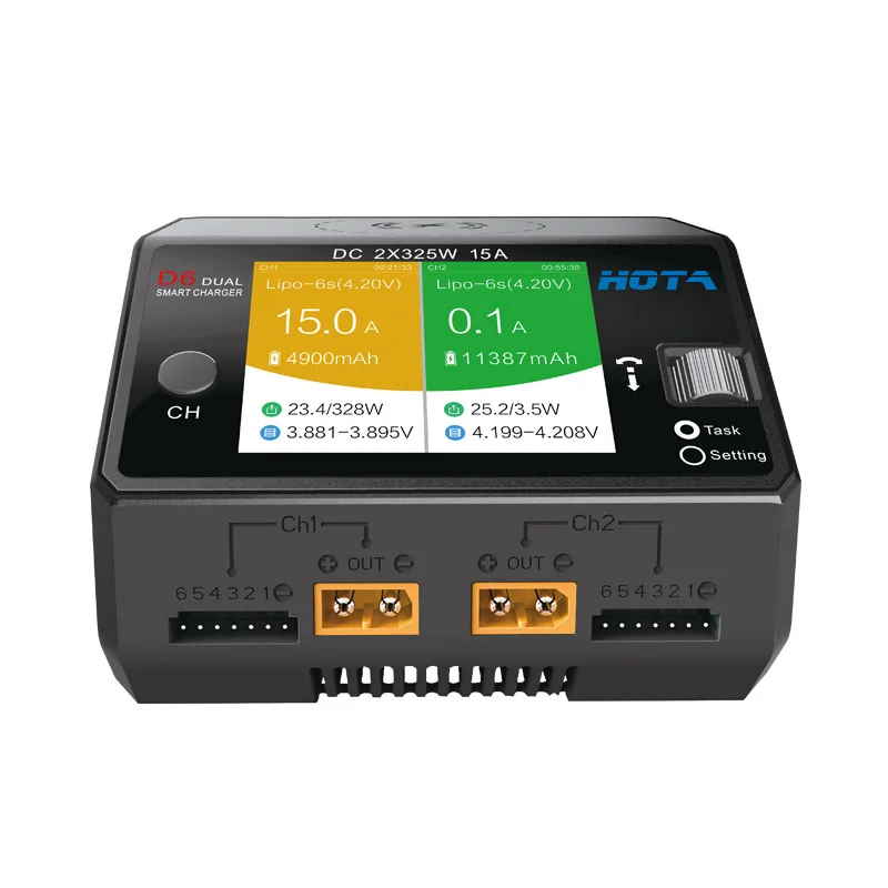 Hota D6 Dual/Pro Smart Charger - Hota D6 Pro Dual Lipo Charger recension och pris