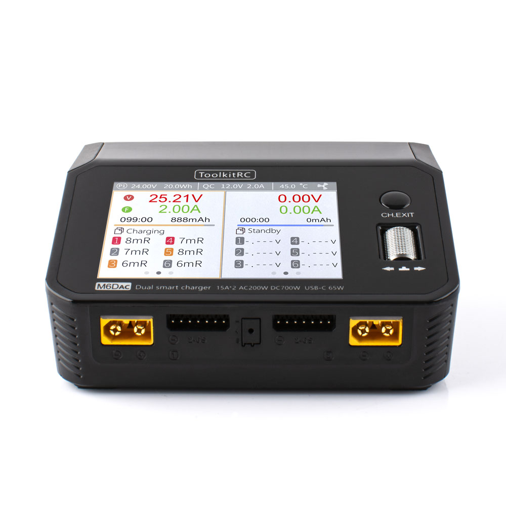 ToolkitRC M6DAC AC 200W DC 700 - Toolkitrc M6Dac Smart Charger recension och pris