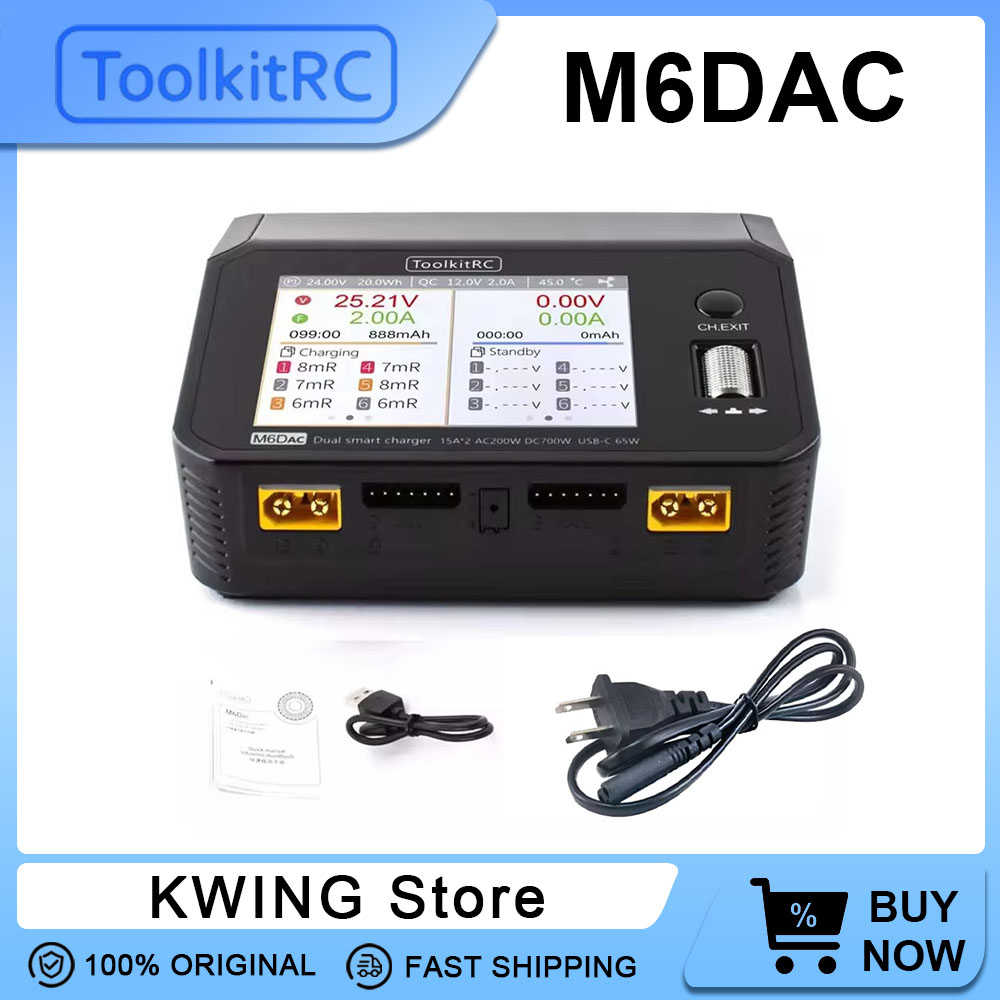 ToolkitRC M6DAC Dual Smart Cha - Toolkitrc M6Dac Smart Charger recension och pris