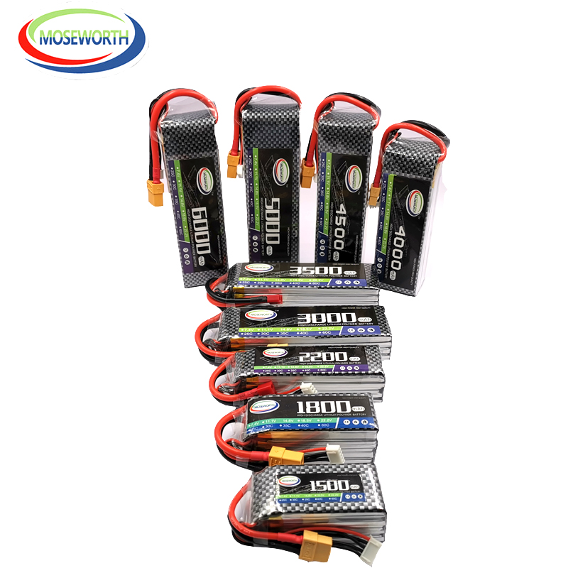 2S 3S 4S 6S RC LiPo Battery 7. - 4S Lipo Battery 14.8V 6000Mah recension och pris