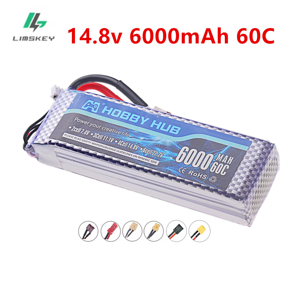 6000mAh Lipo 14.8V Battery 4S  - 4S Lipo Battery 14.8V 6000Mah recension och pris