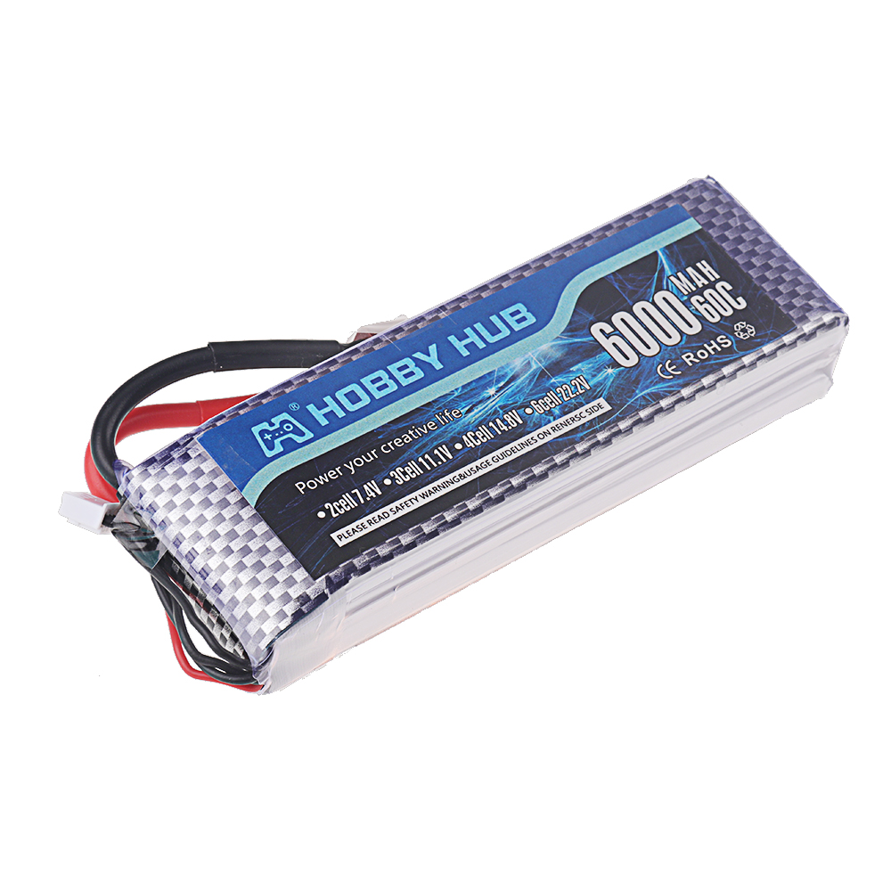 6000mAh Lipo 14.8V Battery 4S  - 4S Lipo Battery 14.8V 6000Mah recension och pris
