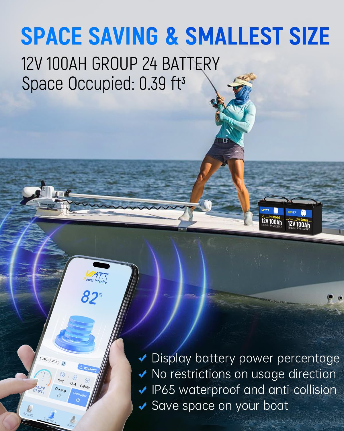 12V 100Ah Mini LiFePO4 Battery - Lifepo4 12V 100Ah Bms Bluetooth recension och pris