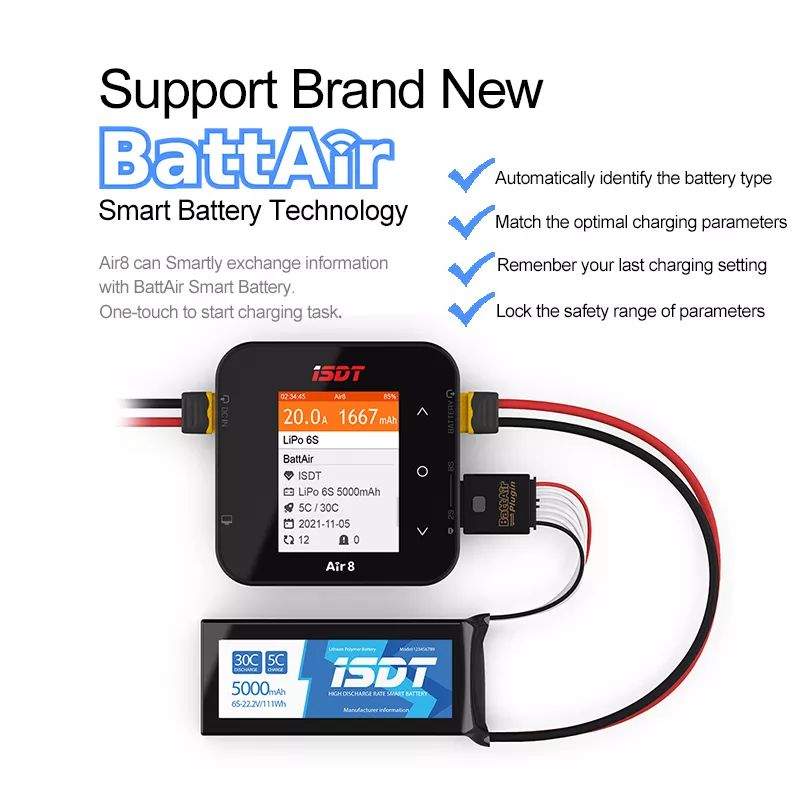 ISDT Air8 500W 20A Lipo Balanc - Isdt Air8 8S Lipo Charger recension och pris