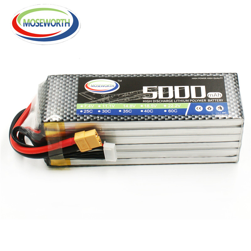 6S 22.2V 5000mAh 60C RC Toy Li - 6S Lipo Battery 22.2V 5000Mah recension och pris