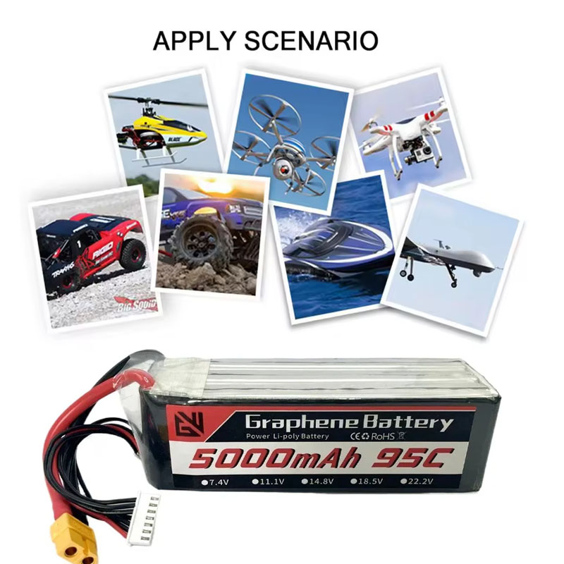 Lipo Battery 6S 5000mAh XT60 X - 6S Lipo Battery 22.2V 5000Mah recension och pris
