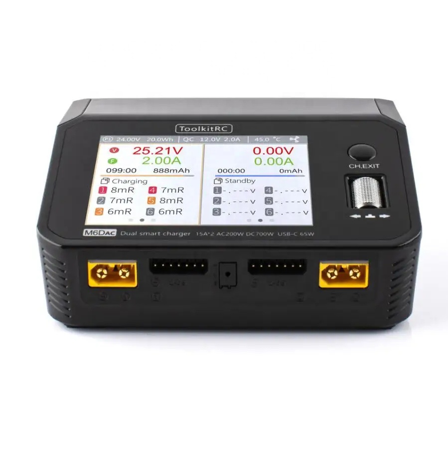 ToolkitRC M6DAC AC 200W DC 700 - Toolkitrc M6Dac Smart Charger recension och pris