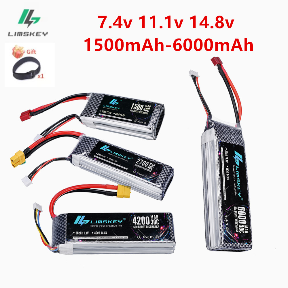 2S 3S 4S Lipo Battery 7.4V 11. - 4S Lipo Battery 14.8V 6000Mah recension och pris