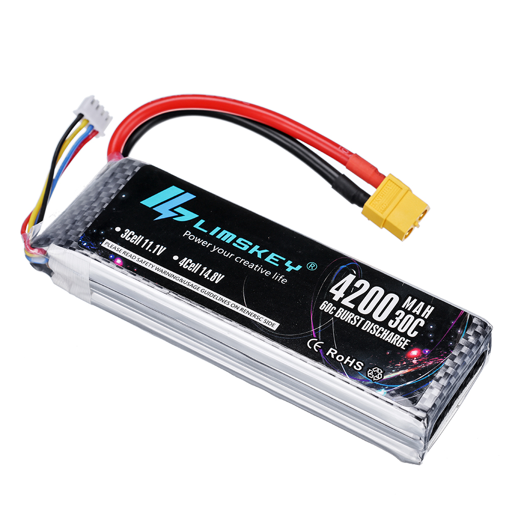 2S 3S 4S Lipo Battery 7.4V 11. - 4S Lipo Battery 14.8V 6000Mah recension och pris