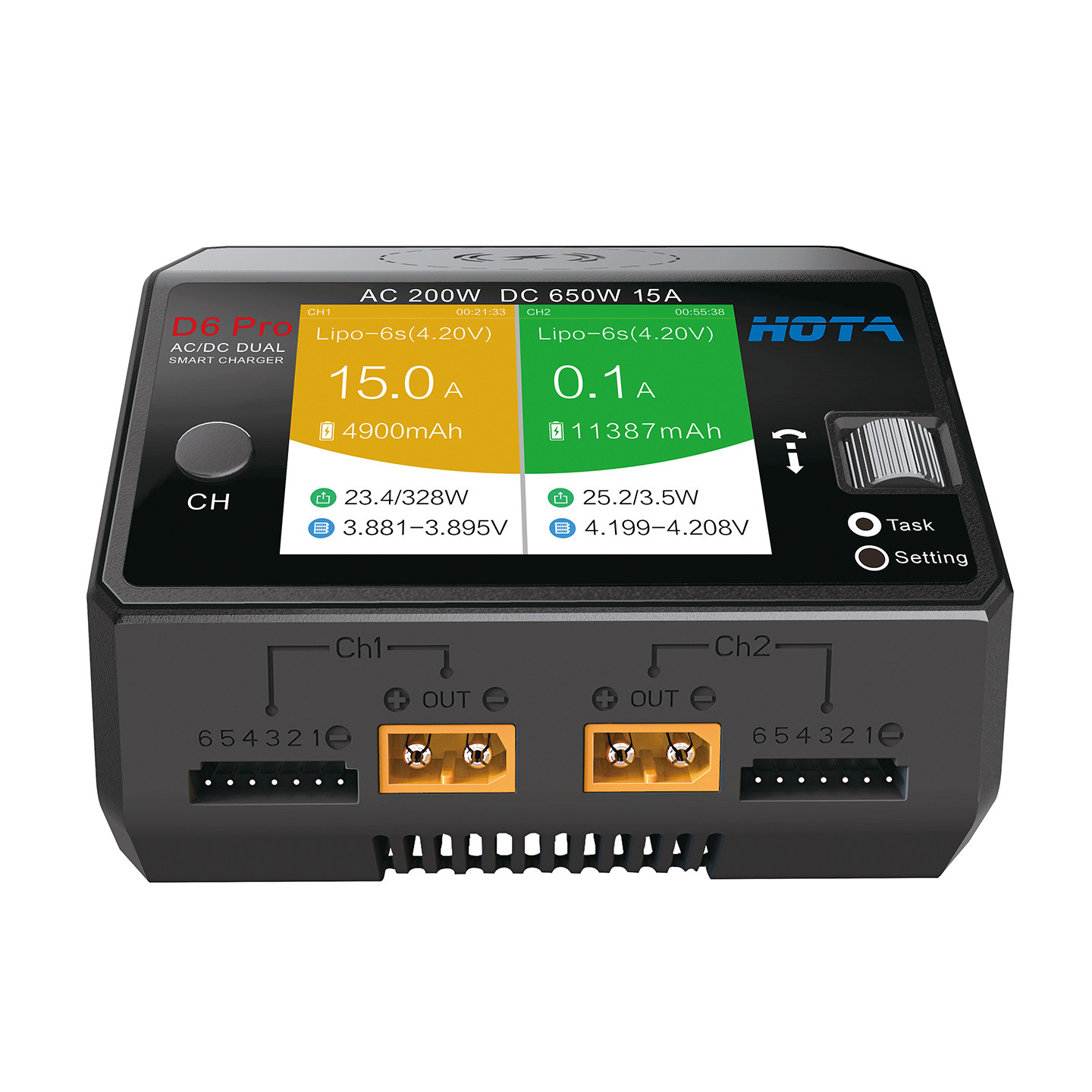 HOTA D6 Pro AC/DC Dual Channel - Hota D6 Pro Dual Lipo Charger recension och pris