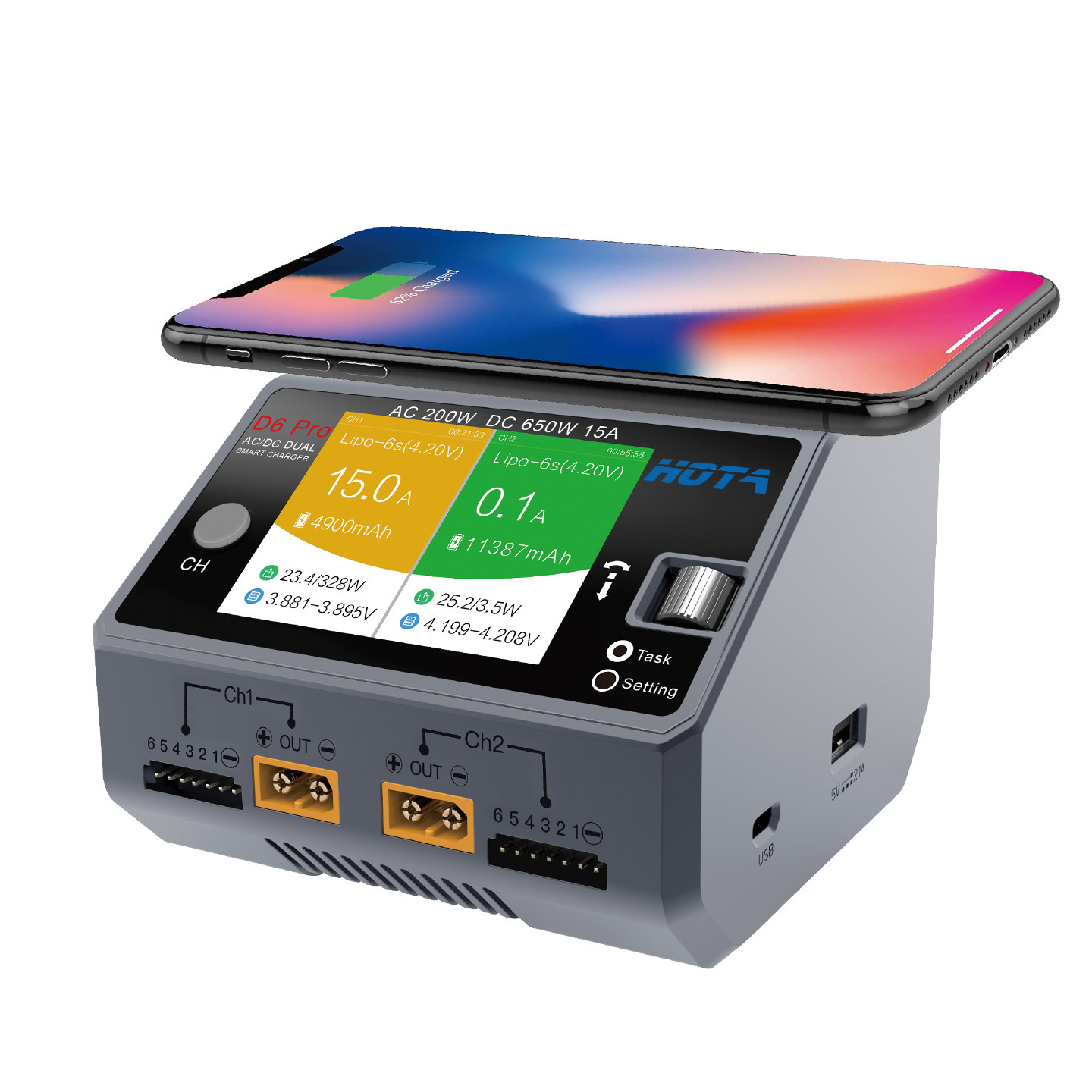 HOTA D6 Pro AC/DC Dual Channel - Hota D6 Pro Dual Lipo Charger recension och pris