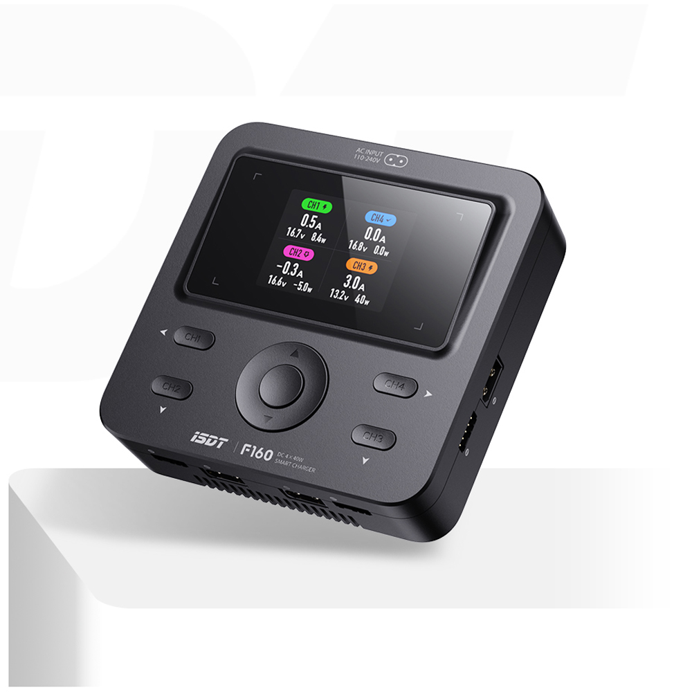 ISDT F160 4CH AC Quad Channel  - Toolkitrc M6Dac Smart Charger recension och pris