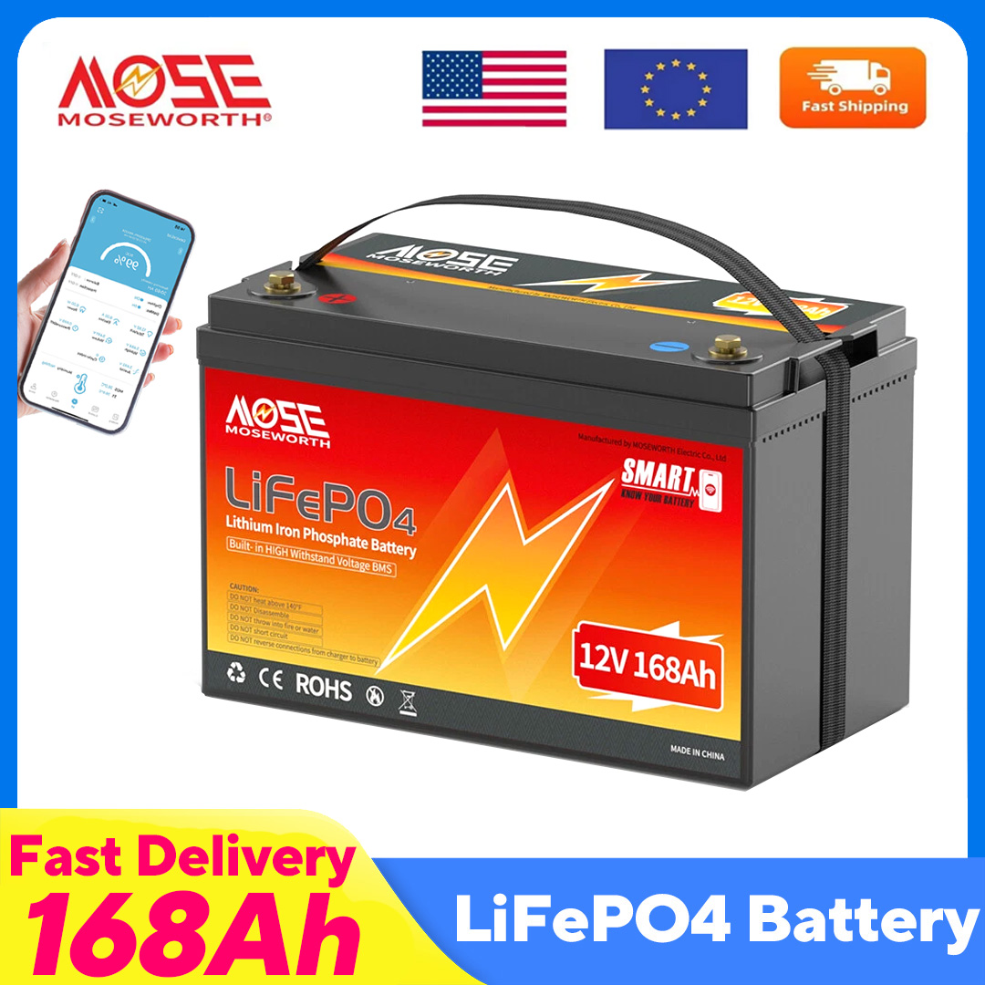 12V 168Ah Bluetooth LiFePO4 Ba - Lifepo4 12V 100Ah Bms Bluetooth recension och pris