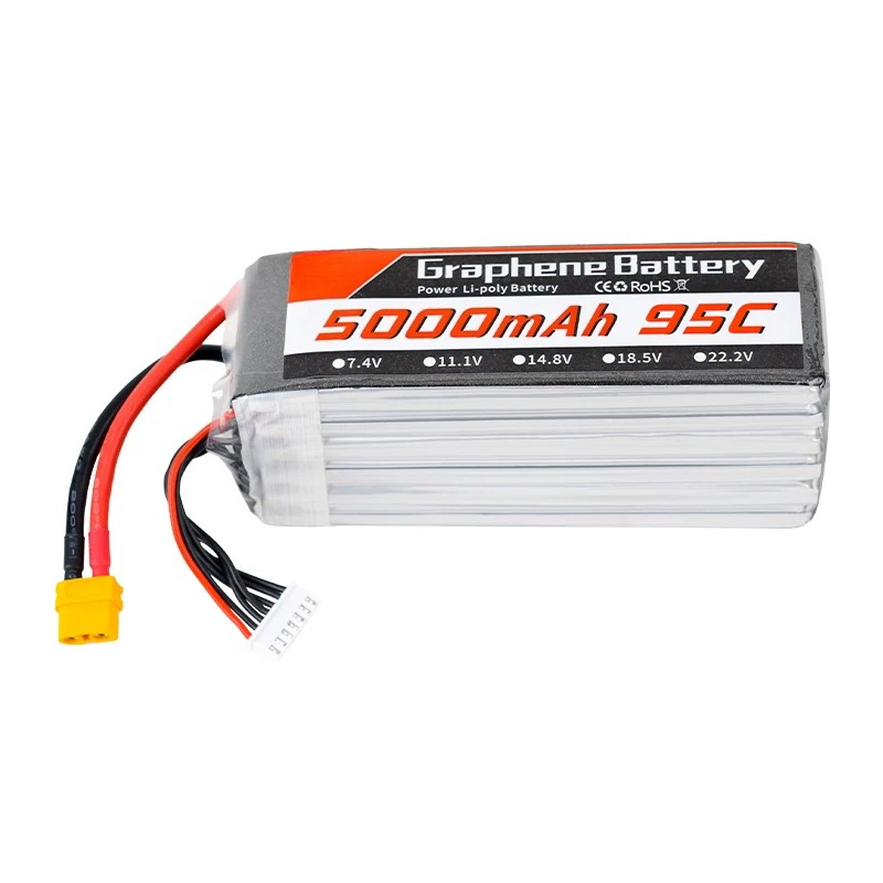 Graphene Lipo Battery 5000mAh  - 6S Lipo Battery 22.2V 5000Mah recension och pris