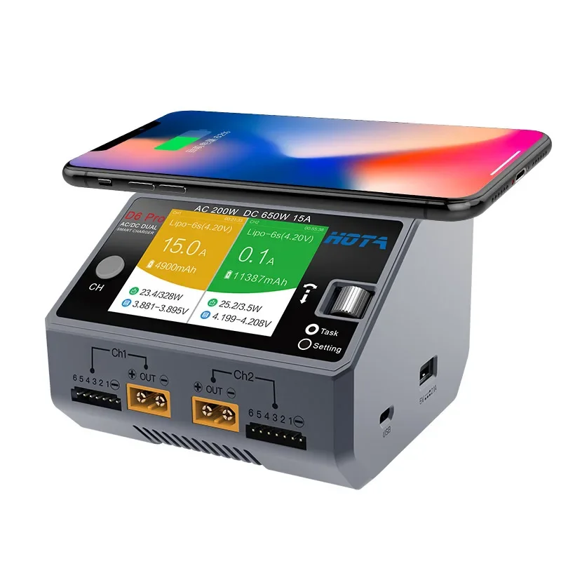 HOTA D6 Pro 650W Dual Channel  - Hota D6 Pro Dual Lipo Charger recension och pris